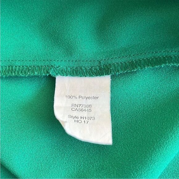 J Crew Green Bell Sleeve Top - Picture 7 of 8